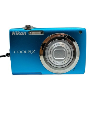 #ad Nikon CoolPix S3000 Digital Camera Blue Parts Repair LCD screen Damaged 707 $24.99