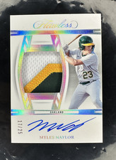 2024 Panini FLAWLESS MYLES NAYLOR RC Patch Auto RPA SILVER REFRACTOR 17/25 SSP