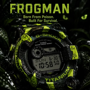NEW CASIO G-SHOCK GW-8200TPF-1JR MASTER OF G FROGMAN Tough Solar Men's Watch