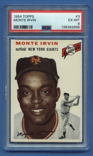 1954 Topps Monte Irvin [Gray Back] #3 card