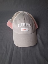 Nike Clemson Tigers Legacy91 Trucker Hat Cap Gray Orange White Mesh NCAA