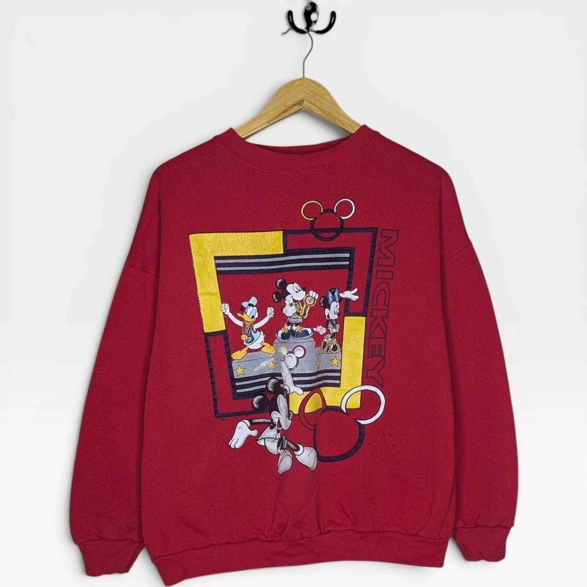 トップス 80s champion Disney Mickey Olympic Sweat Champion x
