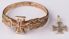 WW1 Iron Cross Ring WWI German empire Pendant Military award decoration Order