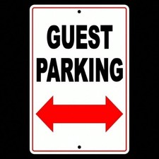 Guest Parking Double Arrows Sign / Decal Visitor Club Do Not No Parking Snp25