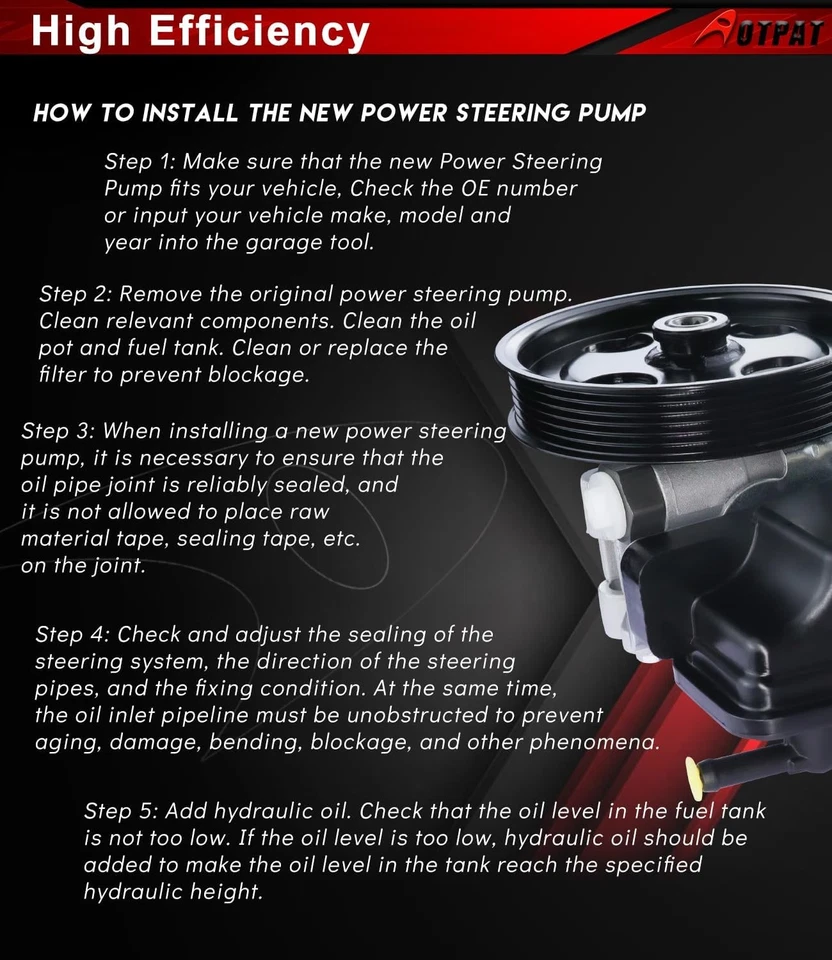 21-5429 Power Steering Pump Fits for:-Dodge Dakota V6 3.7L Petrol 2005 2006...  - Image 3 of 4