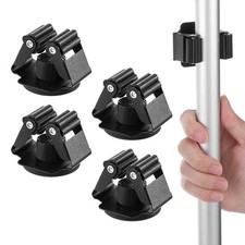 4PCS Porta Scopa Magnetico - Resistente, Antiscivolo Montaggio a Parete con Regolazione...