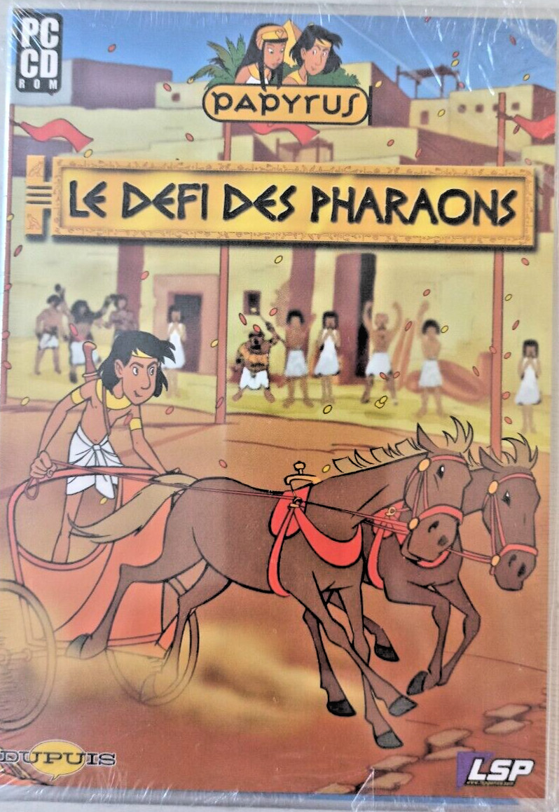 Jeu PC CD  ROM Papyrus, le défi des pharaons – enfant –  Neuf