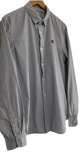 Timberland Mens Long Sleeve Smart Casual Button Up Pinstriped Shirt Size Large - Picture 5 of 19