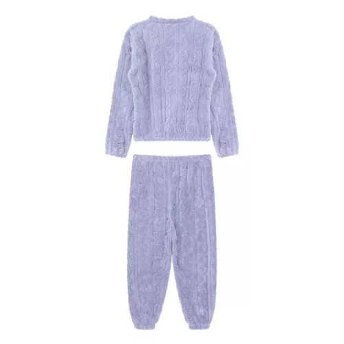 Womens Pajamas Set New Year Sleepwear Solid Color Homewear Elastic Waistband - Picture 13 of 79