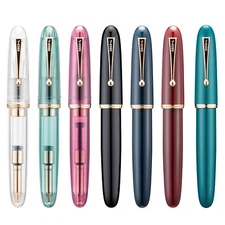 Jinhao 9019 Dadao Fountain Pen #8 EF/F/M Nib, Big Size& Large Converter Gift Pen