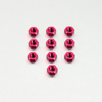 10Pcs M4 Black Nylon Insert Lock Nuts - Aluminum Self-Locking Hex Nuts For DIY, Electrical, And Model Projects