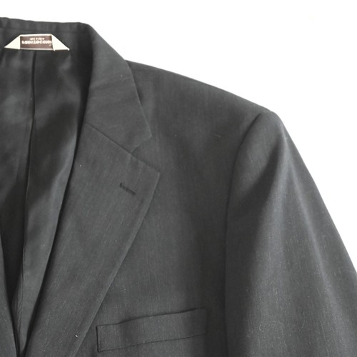 Pronto Uomo 46L 38x29 Charcoal Gray 100% Wool Mens Jacket Pants Suit - Picture 2 of 12