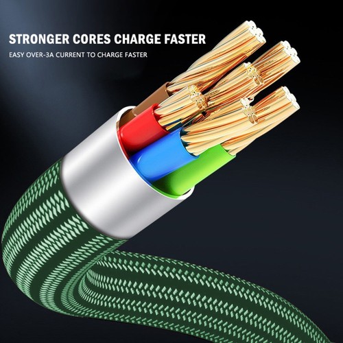 0.3M Micro USB Cable 5A Fast Charging Nylon Braided Data Cable For Android Phone - Picture 11 of 27