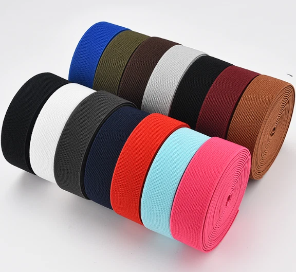  30mm Ancho Alta Calidad Color Sarga Banda Elástica Espesar Ropa Accesorios Foto 4 de 4