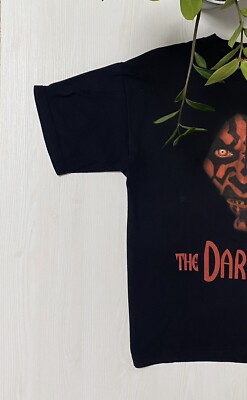 希少‼️90s STAR WARS DARTH MAUL movie 映画 黒 Vintage 90s Star Wars The Dark Side Darth Maul Movie Men's