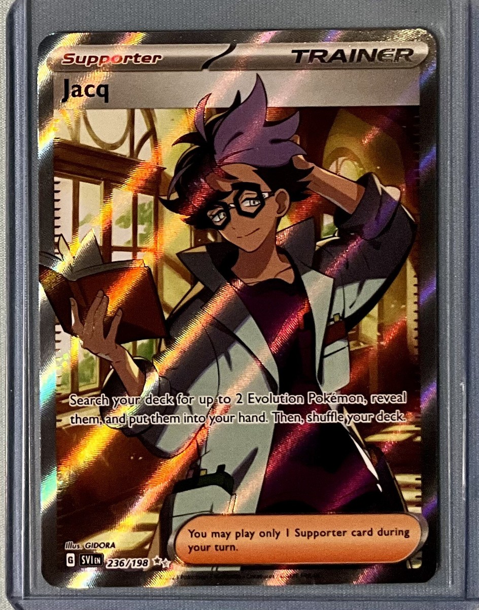 Pokemon Scarlet & Violet Miraidon Jacq 236/198 Full Art Trainer NM