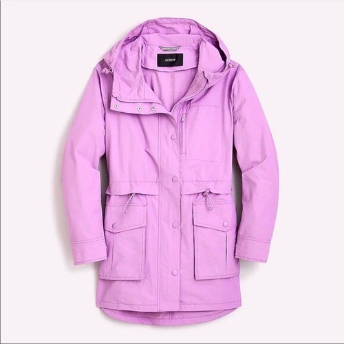 J. CREW Perfect Rain Jacket Lavender XS 