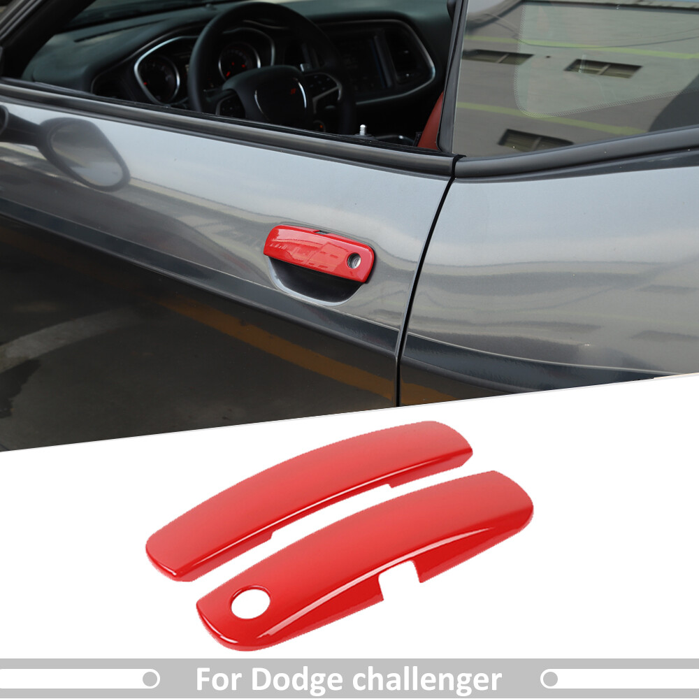 2X Exterior Door Handle Shell Cover Trim Accessories for Dodge Challenger 2012+