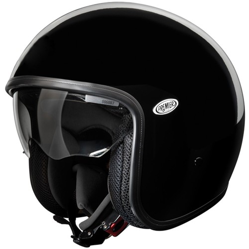 Premier Vintage Motocicleta Casco Jet con Parasol Retro Biker - Imagen 11 de 32