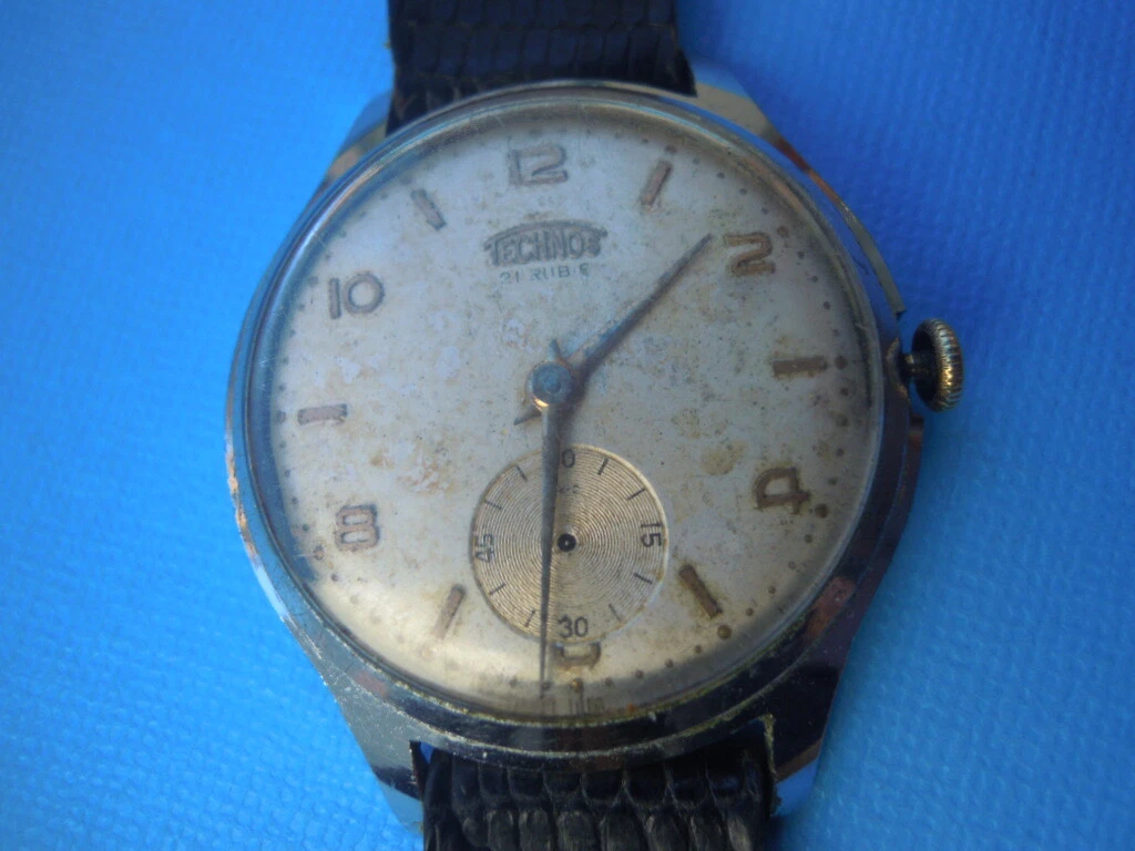 MEN S WRIST WATCH VINTAGE TECHNOS OROLOGIO UOMO
