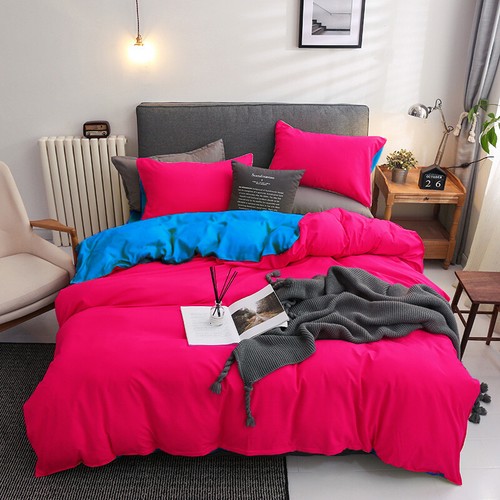 Reversible Soft 1000TC Duvet Doona Quilt Cover Set Single/Double/Queen/King New - Picture 44 of 46