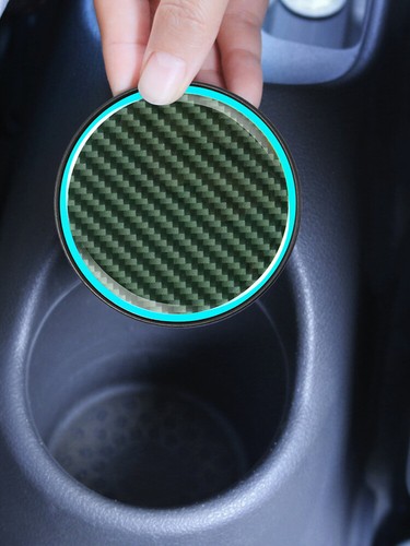 2pcs luminous Night Light Car Cup Holders Night Glowing Coaster Insert Cup Pad - Picture 8 of 9