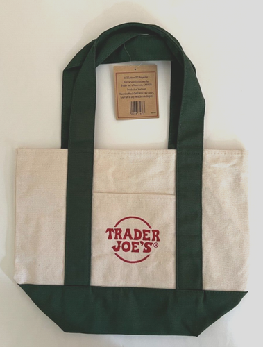 Trader Joe’s Mini Canvas Tote Bag (Red, Green, Yellow or Blue) - New (CL15) - Picture 4 of 8