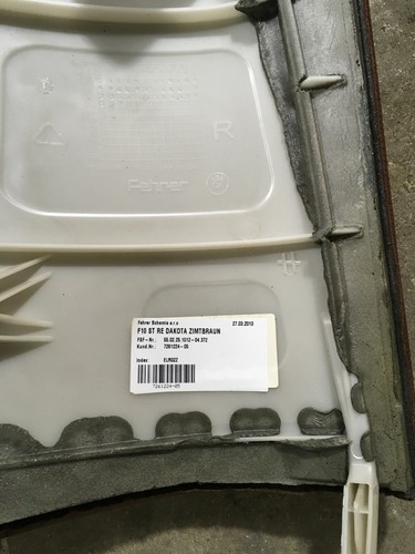 2011-2016 BMW 528i REAR SECOND ROW RIGHT & LEFT SEAT BLOSTER SET CUSHION OEM . - Picture 7 of 13