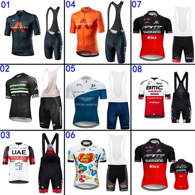 Herren Fahrradshirt Set Kurz Rennrad Trikot MTB Radtrikot Hose Bib Shorts
