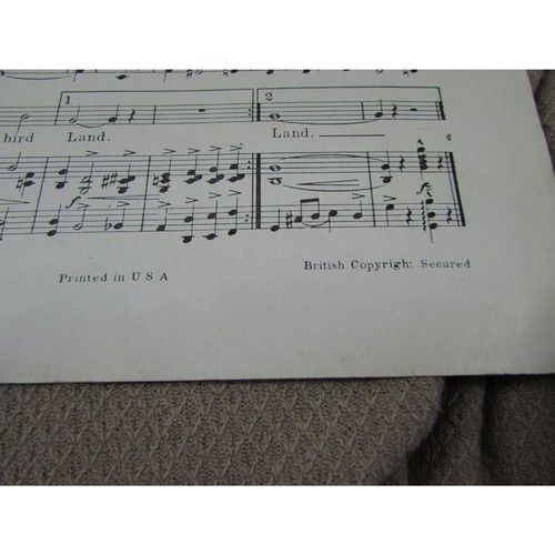"In Bluebird Land" spartiti canzone Albert E corto 1921 - Foto 2 di 8