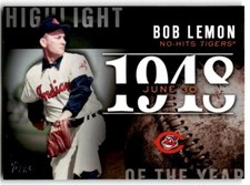 2015 Topps Update Highlight of the Year Bob Lemon Cleveland Indians #H-68