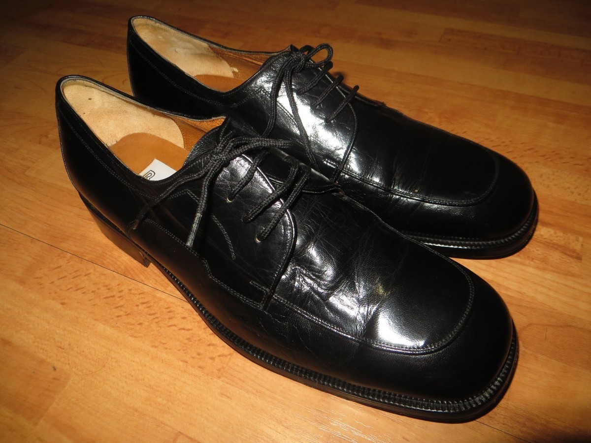 Baldini Made In Italy Mens Black Calf Leather Oxford Dress  display picture 1