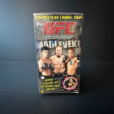 2010 UFC Main Event Blaster Box Sealed With Octagon Poker Chip