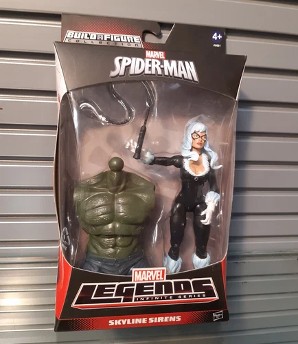 Figura Marvel Legends Infinite Spiderman Series Black Cat 6", Duende Verde BAF