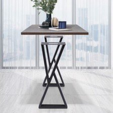 X-Shape 32" Metal Coffee Table Legs Set of 2 Steel Bench Desk DIY Furniture Legs