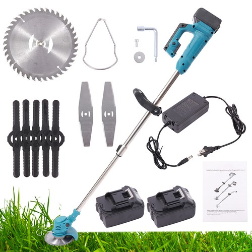 24v Electric Weed Lawn Weeder Cord Grass String Trimmers Cutter w/ 2 batteries - Picture 2 of 13
