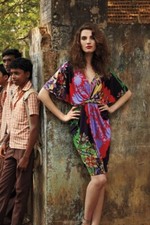 Ranna Gill Sabatina Back View Dress Size Small Multicolor Floral Anthropologie