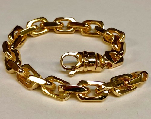 14k Solid Yellow Gold Handmade Anchor 