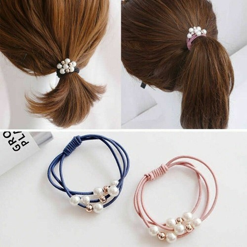 5pc Girls Kids Hair Band Ties Rope Ring Elastic Hairband Ponytail Holder - Bild 4 von 11