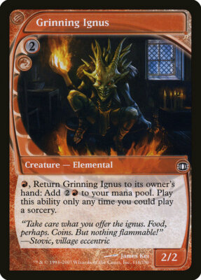 MTG Grinning Ignus Magic Set Futur Sight Englisch Near Mint