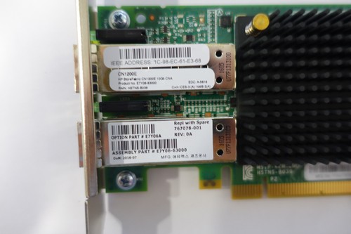 HP CN1200E E7Y06A Dual-Port 10GbE, 2 x SFP+, 767078-001, Netzwerkkarte - Afbeelding 2 van 2