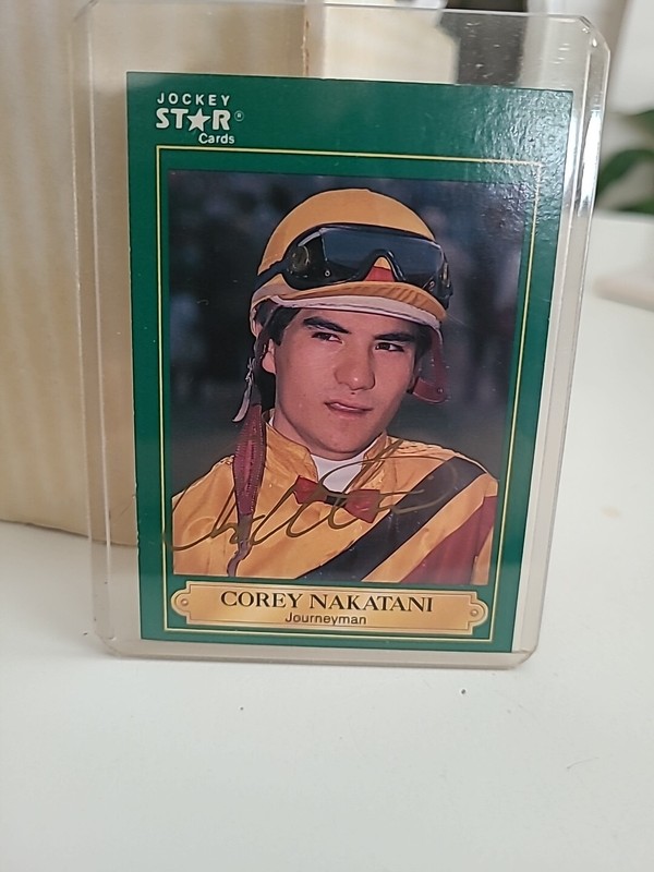  Star Jockey Cards  1991 Horse Corey Nakatami  #149  Autographed 