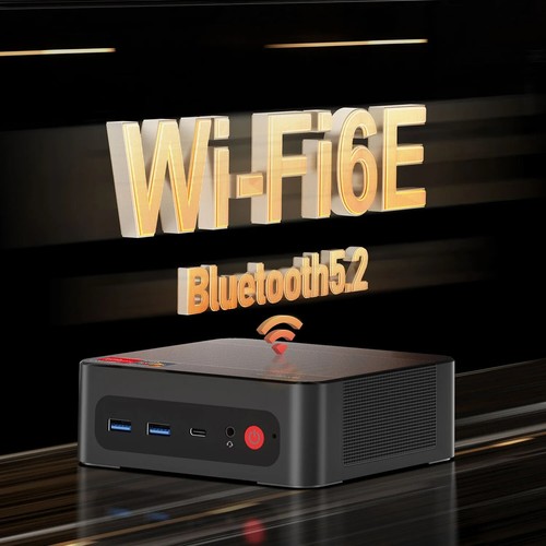 BOSGAME P4 Plus Mini PC, AMD Ryzen 7 5825U, 32GB RAM, 1TB NVMe SSD,Dual 2.5G LAN - Picture 4 of 13