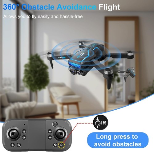 Drone with Camera, 4K Foldable FPV Mini Drone with Brushless Motor, One Key Take - Picture 5 of 11