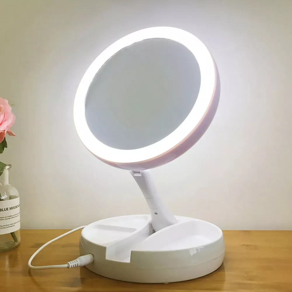 10x Magnifying USB Makeup Cosmetic Beauty Mirror with LED Light