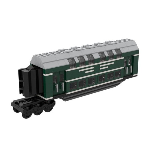New German Trains Middle Unit Doppelstockwagen 700 Pieces MOC-140465 Toys - Picture 5 of 5