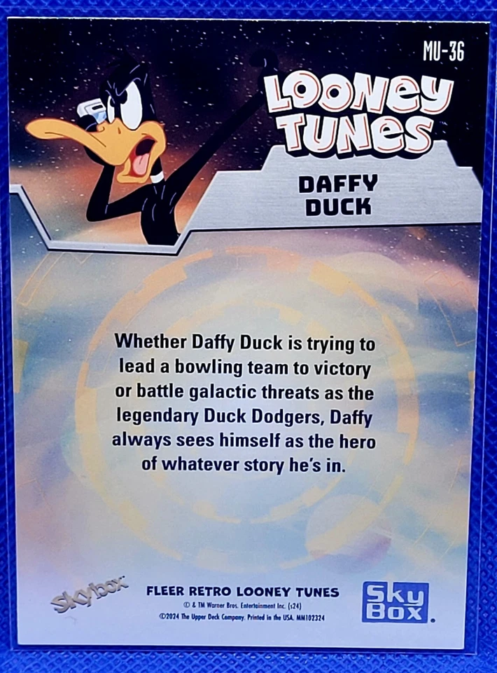 Skybox 2024 Metal Retro Looney Tunes Pato Lucas #MU-36 Foto 2 de 2