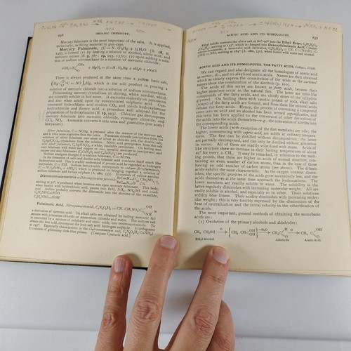 Richter’s Organic Chemistry Vol 1 Aliphatic Series 1913 Blakiston Illustrated HC - Picture 11 of 14