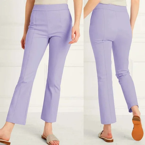 Hill House $125 Lavender Claire Pants Size Small Cropped Purple Stretch Cotton - Picture 3 of 5