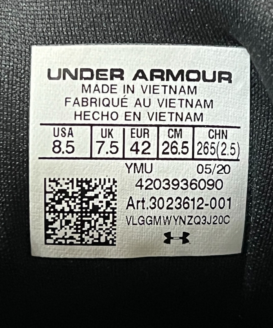 Men's Under Armour Liquify Print Black Camo Shoes 3023612
